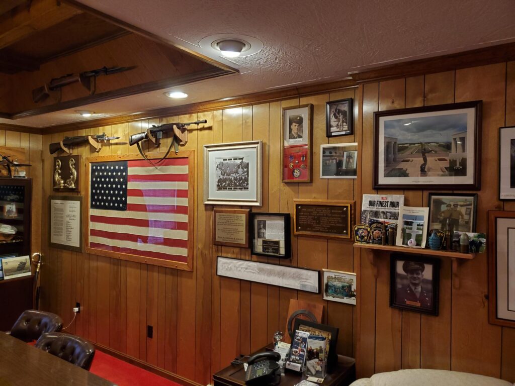 The "War Room" at Dan Edder's funeral home in Girard, PA.