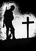 Doughboy at gravesite