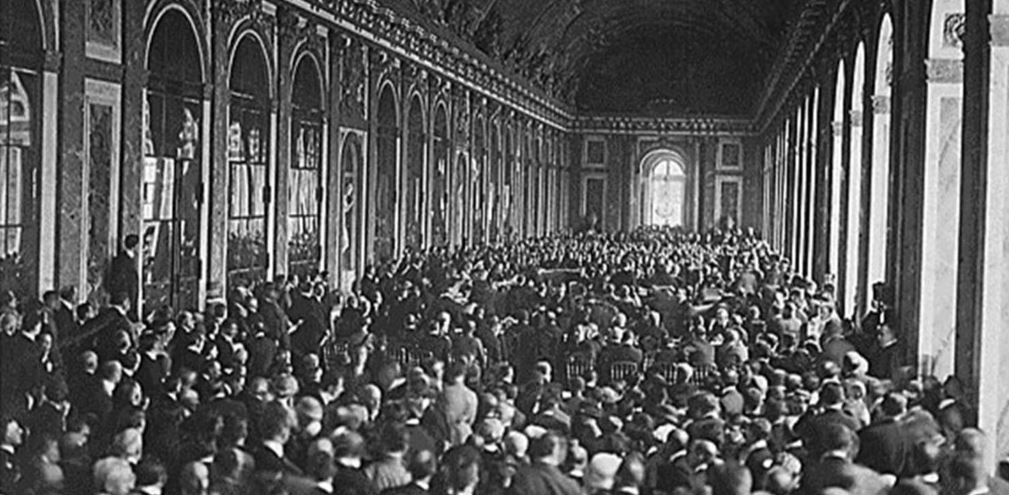 A large group of people in a hall