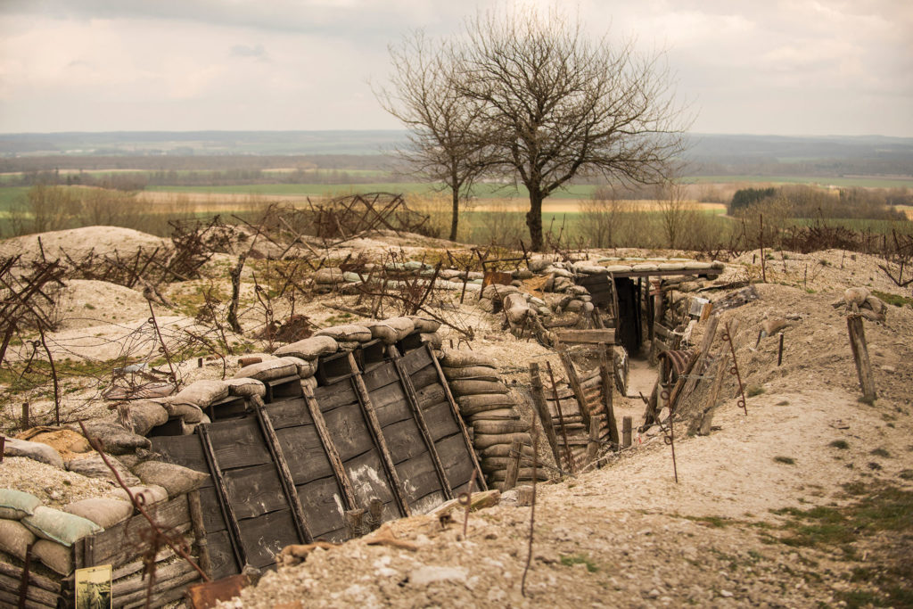 WWI trenches