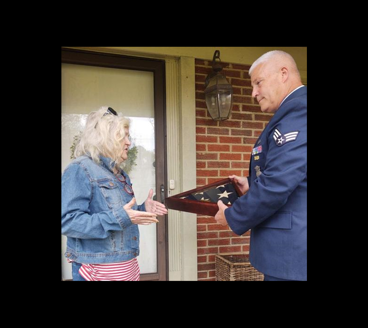 WWI flag delivery