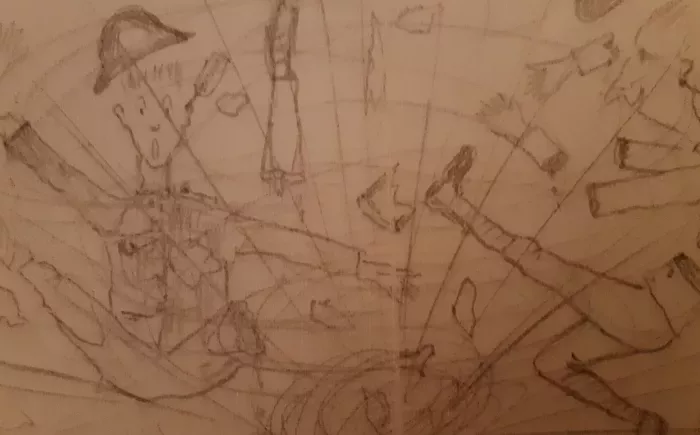 A sketch by Gordon Sandford