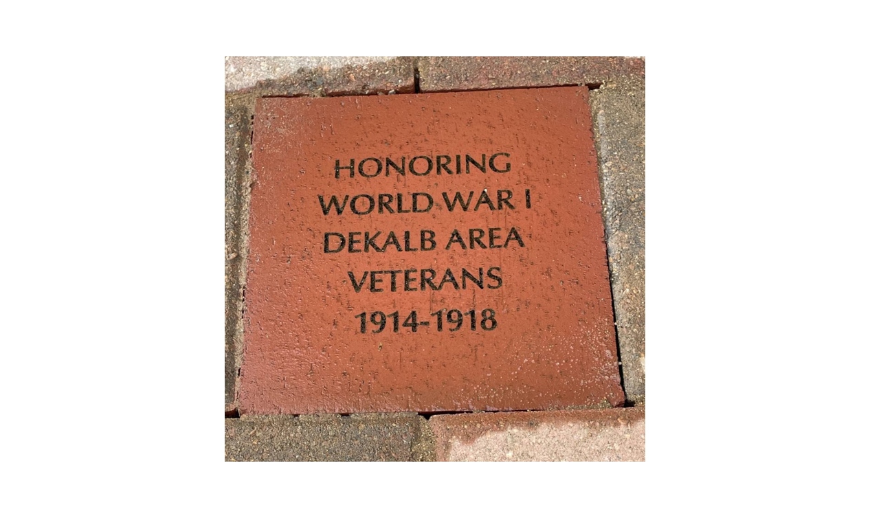 Dekalb WWI Veterans memorial brick