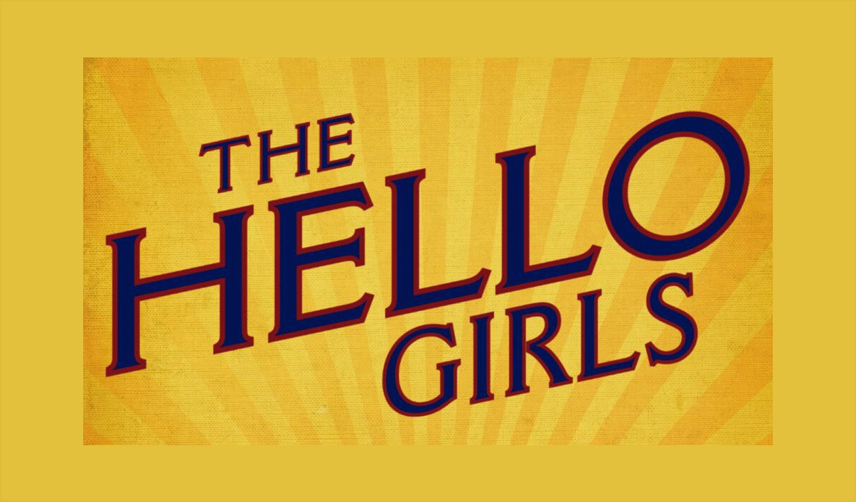 Playbill Hello Girls keyart framed