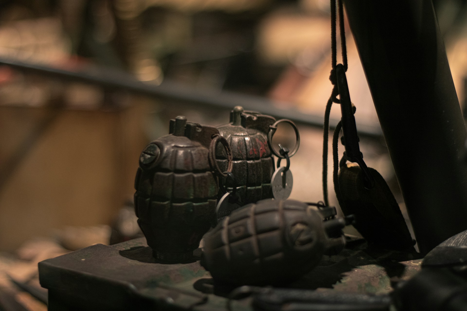 The Doughboy in the Garage Sale How Sacred Artifacts End Up on Folding Tables (1) Three grenades that were used in WWI